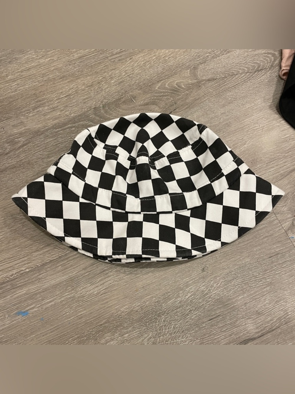 Checkerboard Bucket Hat - Black & White
